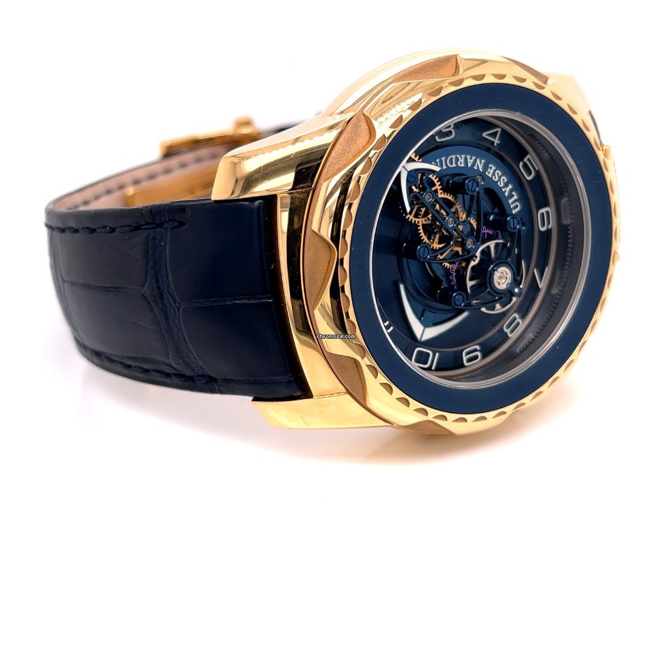 IMG_9081 Ulysse Nardin Freak Cruiser Mens watch Unisex Manual winding Rose gold 2056-131 03 Replica 6