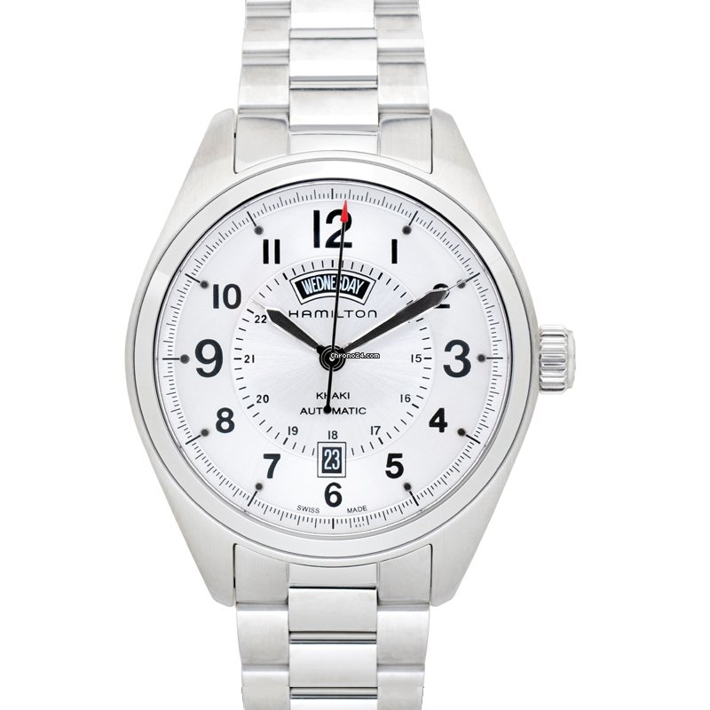 IMG_9081 Hamilton Khaki Field Day Date Mens watch Unisex Automatic Steel H70505153 Replica 6