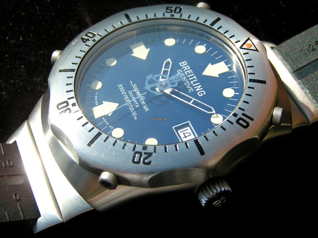 IMG_9081 Breitling Superocean Mens watch Unisex Quartz Steel 81190 Replica 6