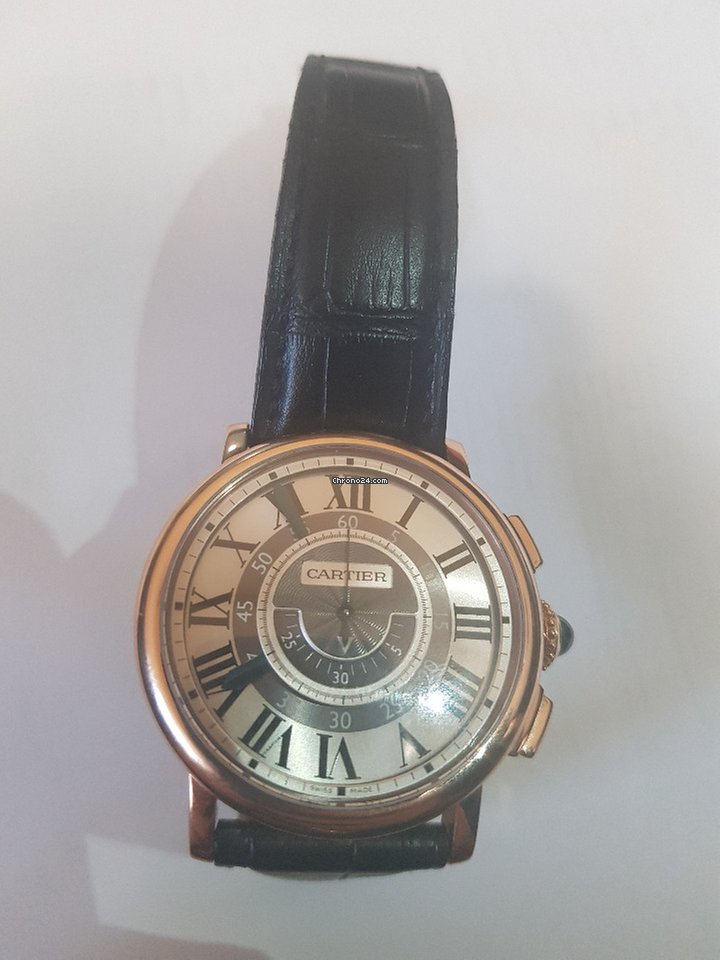 IMG_9081 Cartier Rotonde de Cartier Mens watch Unisex Automatic Rose gold W1555951 Replica 6
