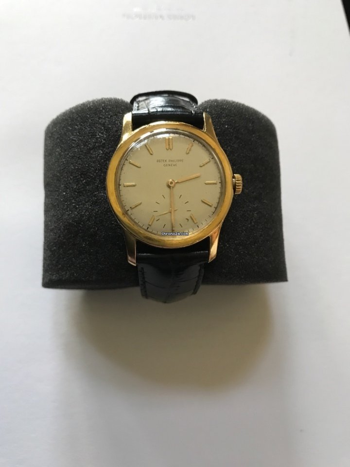 IMG_9081 Patek Philippe Calatrava Mens watch Unisex Manual winding Yellow gold 2449 Replica 6