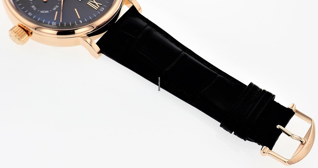 IMG_9081 IWC Portofino Hand-Wound Mens watch Unisex Automatic Rose gold IW516203 Replica 6
