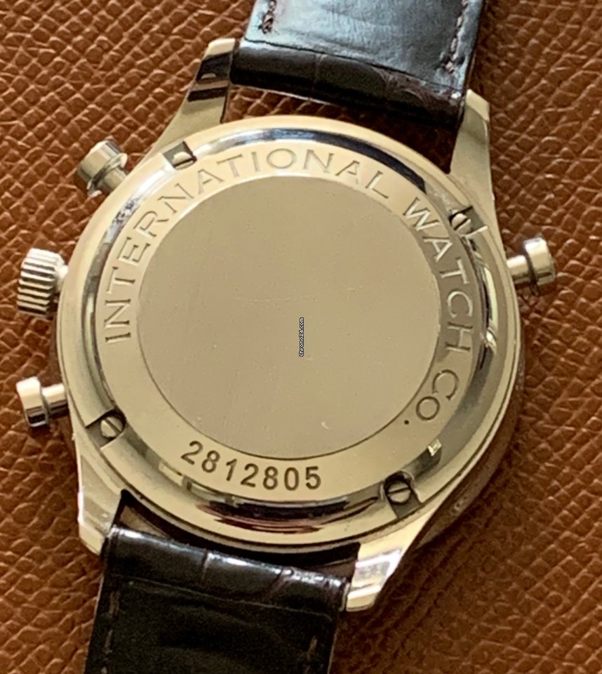 IMG_9081 IWC Portuguese Chronograph Mens watch Unisex Manual winding Steel IW371202 Replica 6