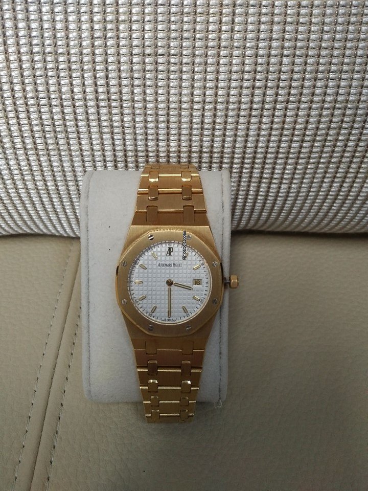 IMG_9081 Audemars Piguet Royal Oak Mens watch Unisex Quartz Yellow gold 56175.BA.OO.0789BA.03 Replica 6