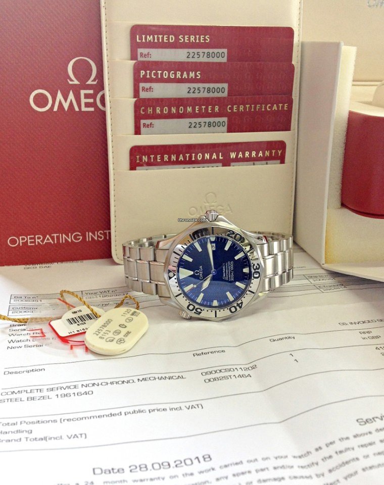 Omega Seamaster Diver 300 M Mens watch Unisex Automatic Steel 2257.80.00 Replica 6