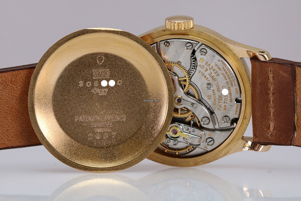 IMG_9081 Patek Philippe Calatrava Mens watch Unisex Manual winding Rose gold 2457 Replica 6