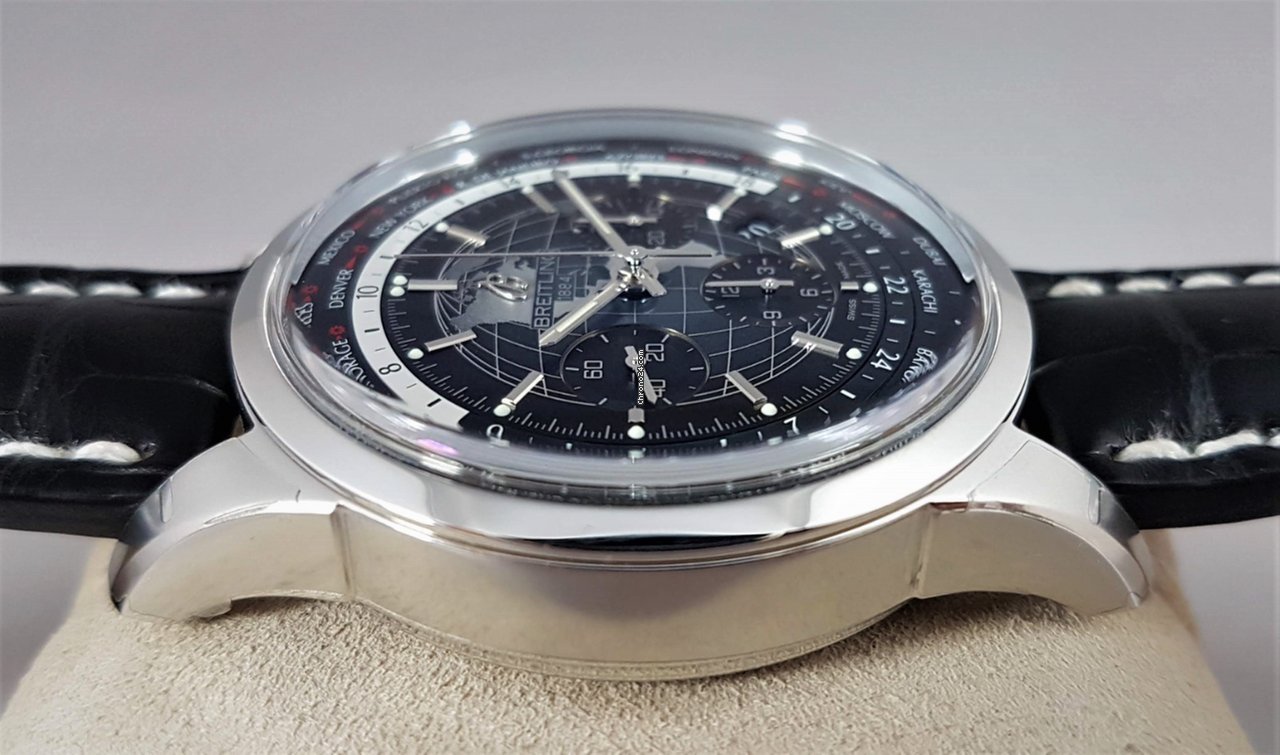 IMG_9081 Breitling Transocean Chronograph Unitime Mens watch Unisex Automatic Steel AB0510U4 BE84 256S Replica 6