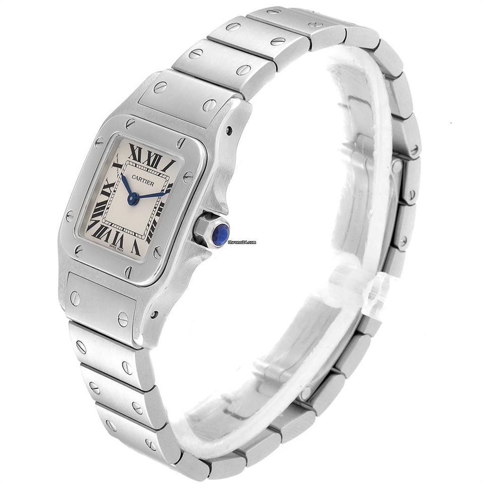 Cartier Santos Galbee Womens watch Quartz Steel W20056D6 Replica 6