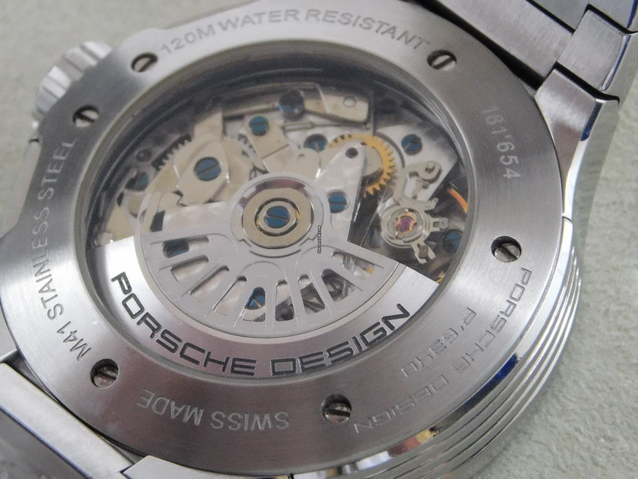 IMG_9081 Porsche Design Flat Six Mens watch Unisex Automatic Steel 6340 Replica 6