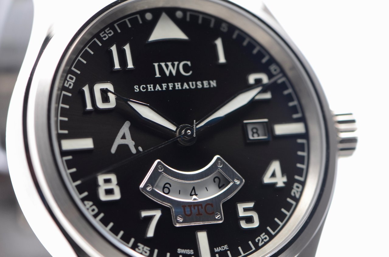 IMG_9081 IWC Pilot Mens watch Unisex Automatic White gold IW326102 Replica 6