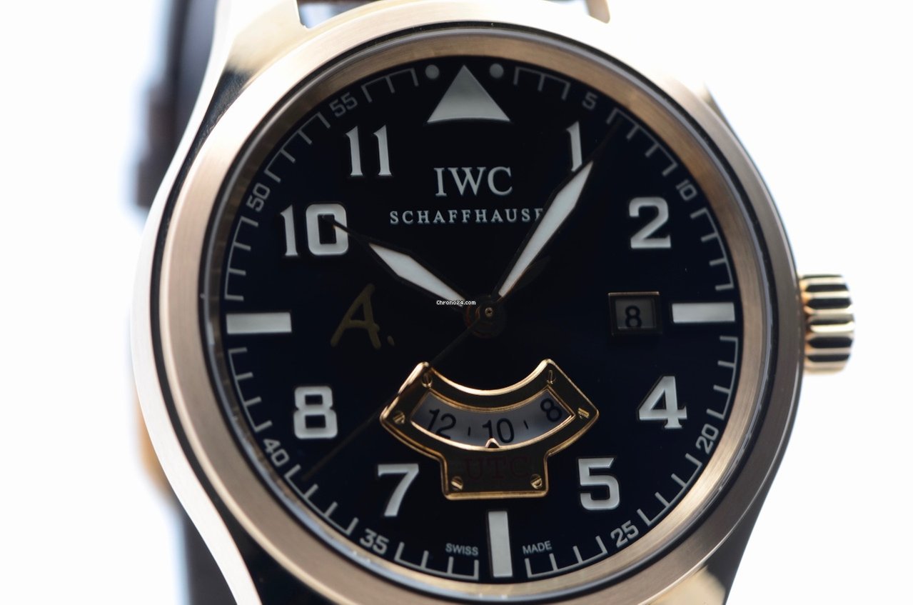 IMG_9081 IWC Pilot Mens watch Unisex Automatic Rose gold IW326103 Replica 6