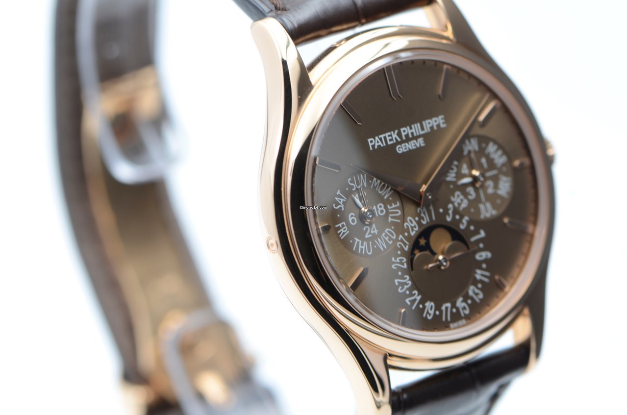 IMG_9081 Patek Philippe Perpetual Calendar Mens watch Unisex Automatic Rose gold 5140R-001 Replica 6