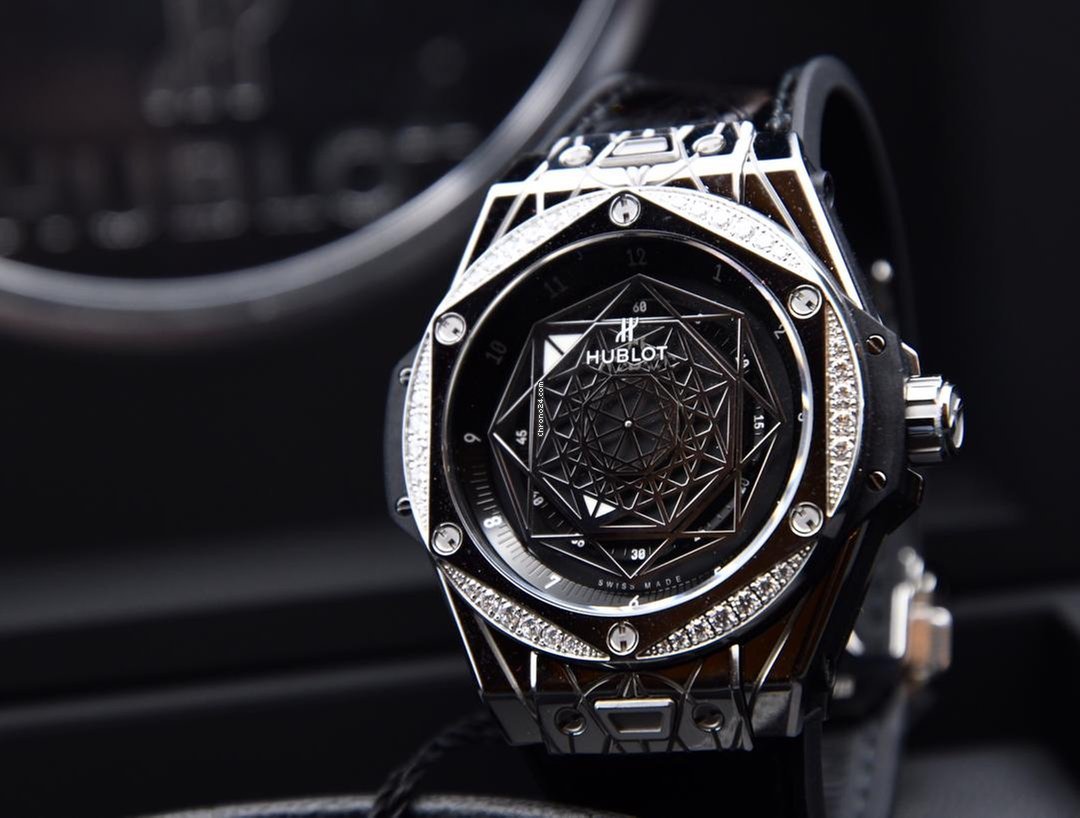 IMG_9081 Hublot Big Bang Sang Bleu Womens watch Automatic Steel 465.SS.1117.VR.1204.MXM17 Replica 6