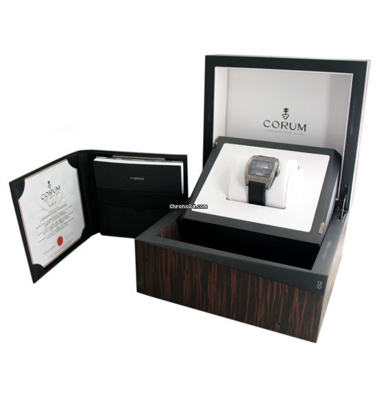 Corum Ti-Bridge Mens watch Unisex Manual winding Titanium 007.400.06 F371 Replica 6