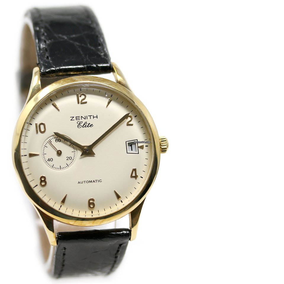IMG_9081 Zenith Elite Mens watch Unisex Automatic Yellow gold 30 0125 680 Replica 6
