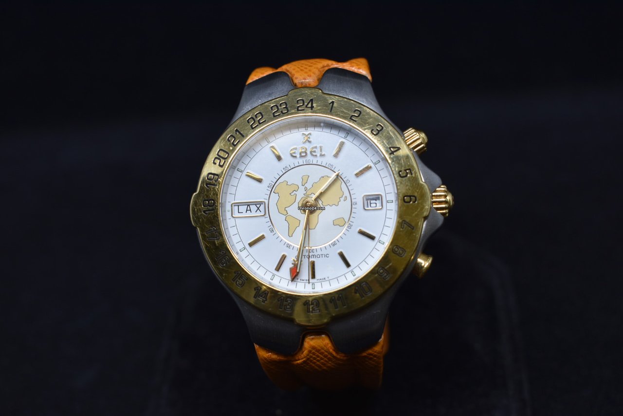 IMG_9081 Ebel Sportwave Mens watch Unisex Automatic Gold Steel E6122641 Replica 7