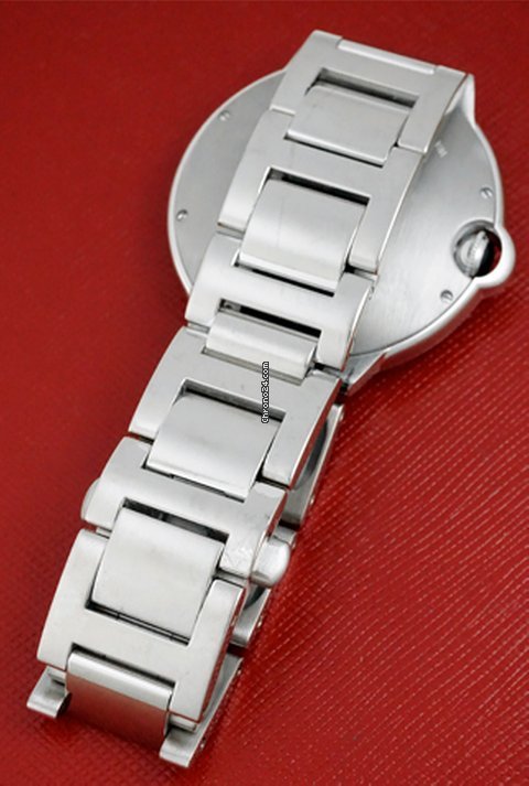IMG_9081 Cartier Ballon Bleu Mens watch Unisex Automatic White gold W69013Z2 Replica 7