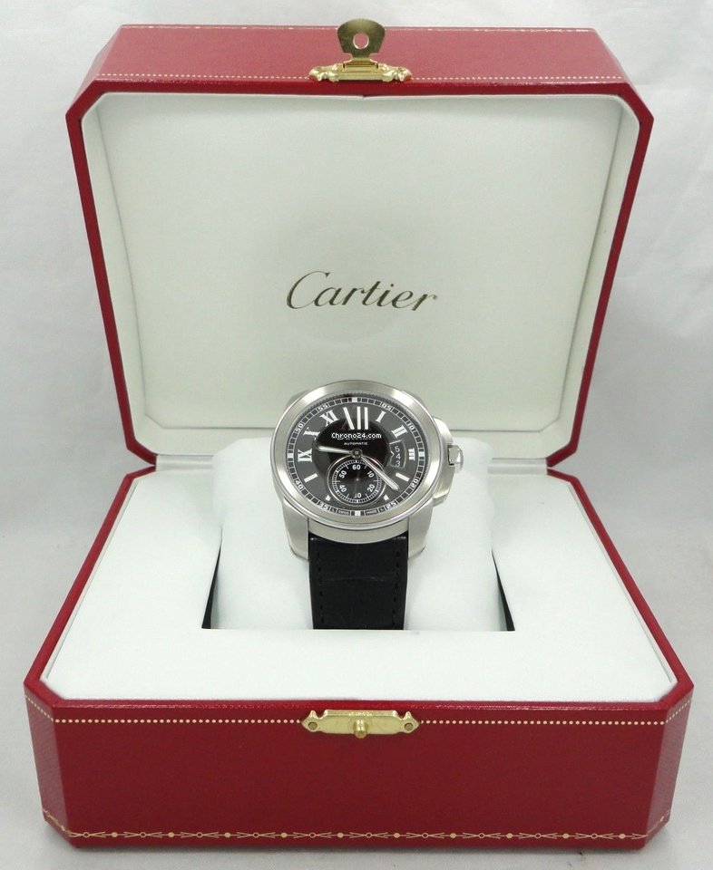 IMG_9081 Cartier Calibre de Cartier Mens watch Unisex Automatic Steel W7100014 Replica 7