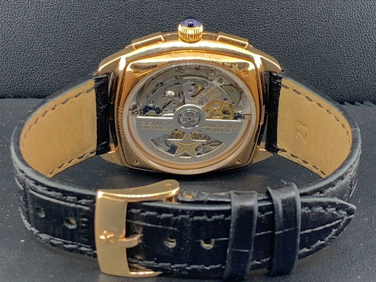 IMG_9081 Zenith Star Mens watch Unisex Automatic Rose gold 22.1925.4062 80.C725 Replica 7