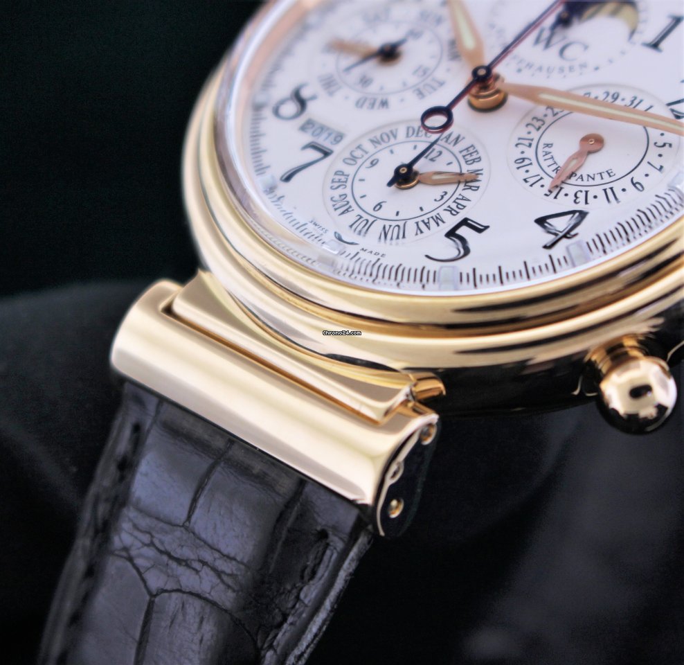 IMG_9081 IWC Da Vinci Perpetual Calendar Mens watch Unisex Automatic Yellow gold IW3754 Replica 7
