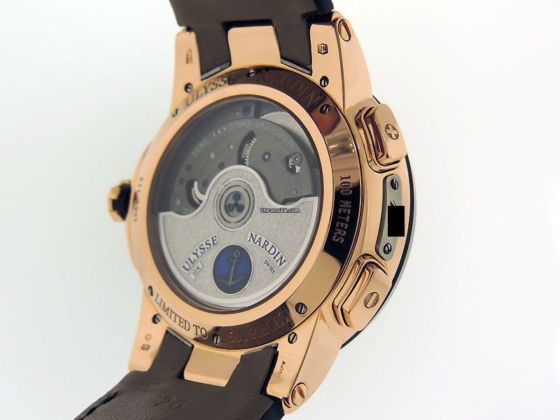 IMG_9081 Ulysse Nardin Moonstruck Mens watch Unisex Automatic Rose gold 1062-113 Replica 7