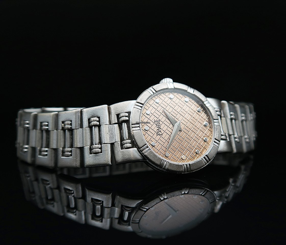 IMG_9081 Piaget Dancer Womens watch Quartz White gold 80563 Replica 7