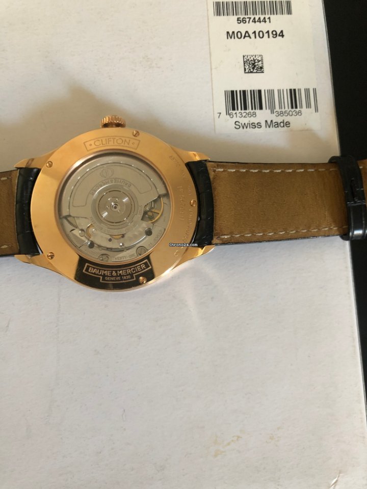 IMG_9081 Baume & Mercier Clifton Mens watch Unisex Automatic Rose gold MOA10194 Replica 7