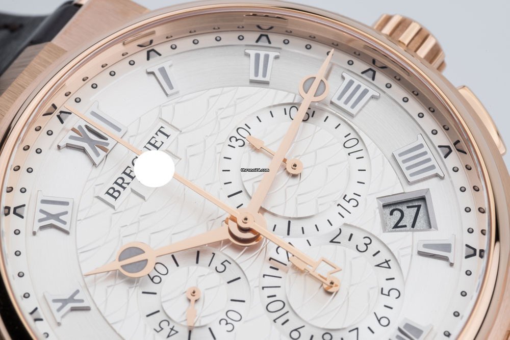Breguet Marine Mens watch Unisex Automatic Rose gold 5527BR 12 9WV Replica 7