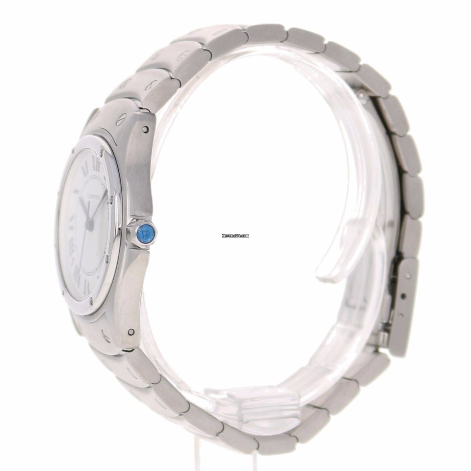 IMG_9081 Cartier Santos Womens watch Quartz Steel 1561-1 Replica 7