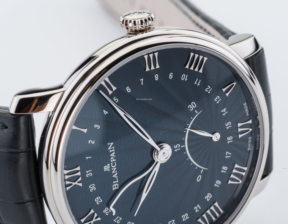 IMG_9081 Blancpain Villeret Ultra-Slim Mens watch Unisex Automatic White gold 6653q-1529-55b Replica 7