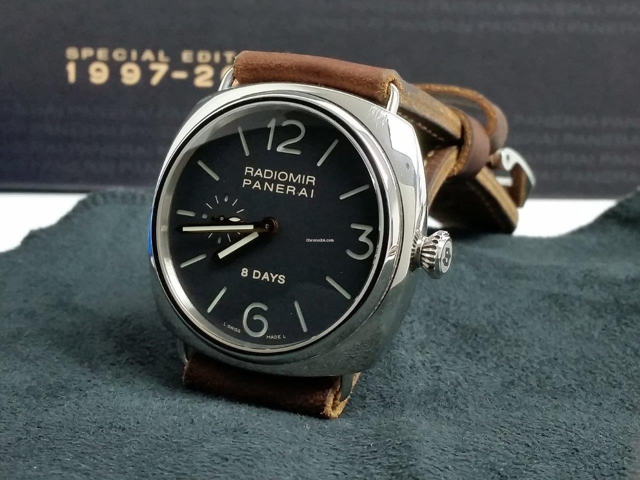 Panerai Radiomir 8 Days Mens watch Unisex Manual winding Steel PAM 00190 Replica 7