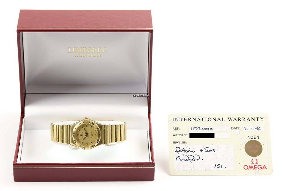 Omega Constellation Womens watch Quartz Yellow gold 1172.10.00 Replica 7
