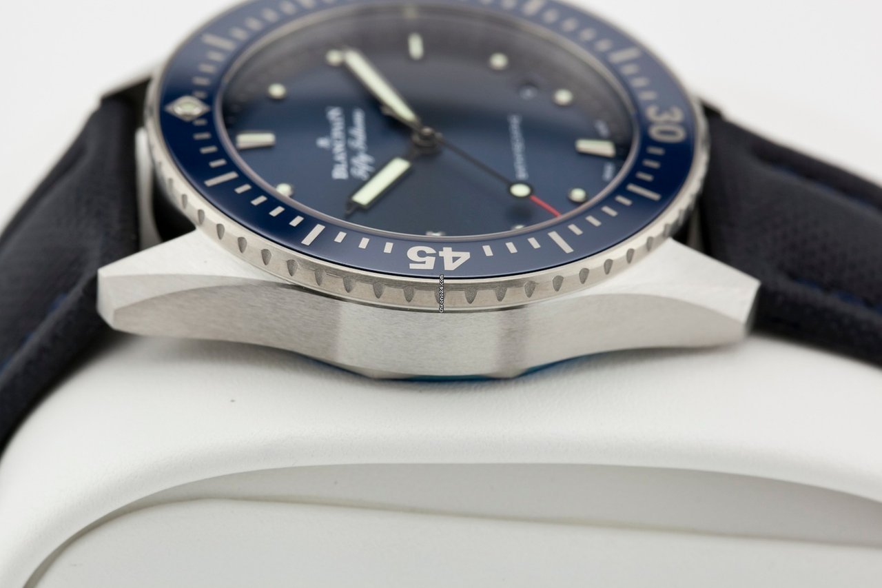 IMG_9081 Blancpain Fifty Fathoms Bathyscaphe Mens watch Unisex Automatic Steel 5100-1140-O52A Replica 7