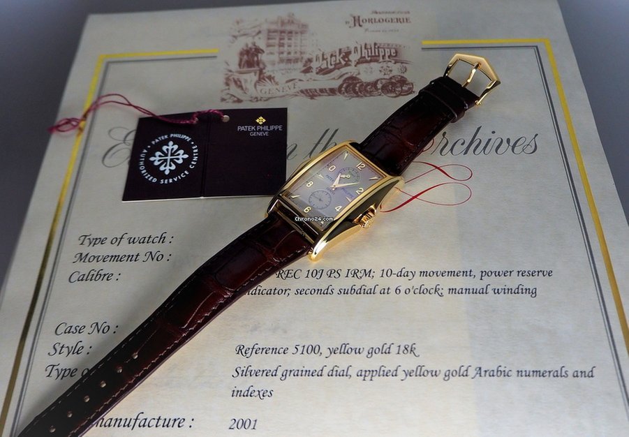 IMG_9081 Patek Philippe Gondolo Mens watch Unisex Manual winding Yellow gold 5100 J-001 Replica 7