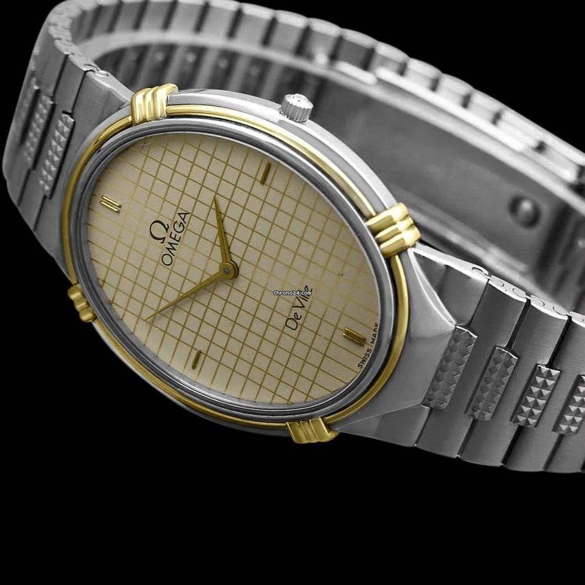 Omega De Ville Mens watch Unisex Quartz Gold Steel AB 2 Replica 7