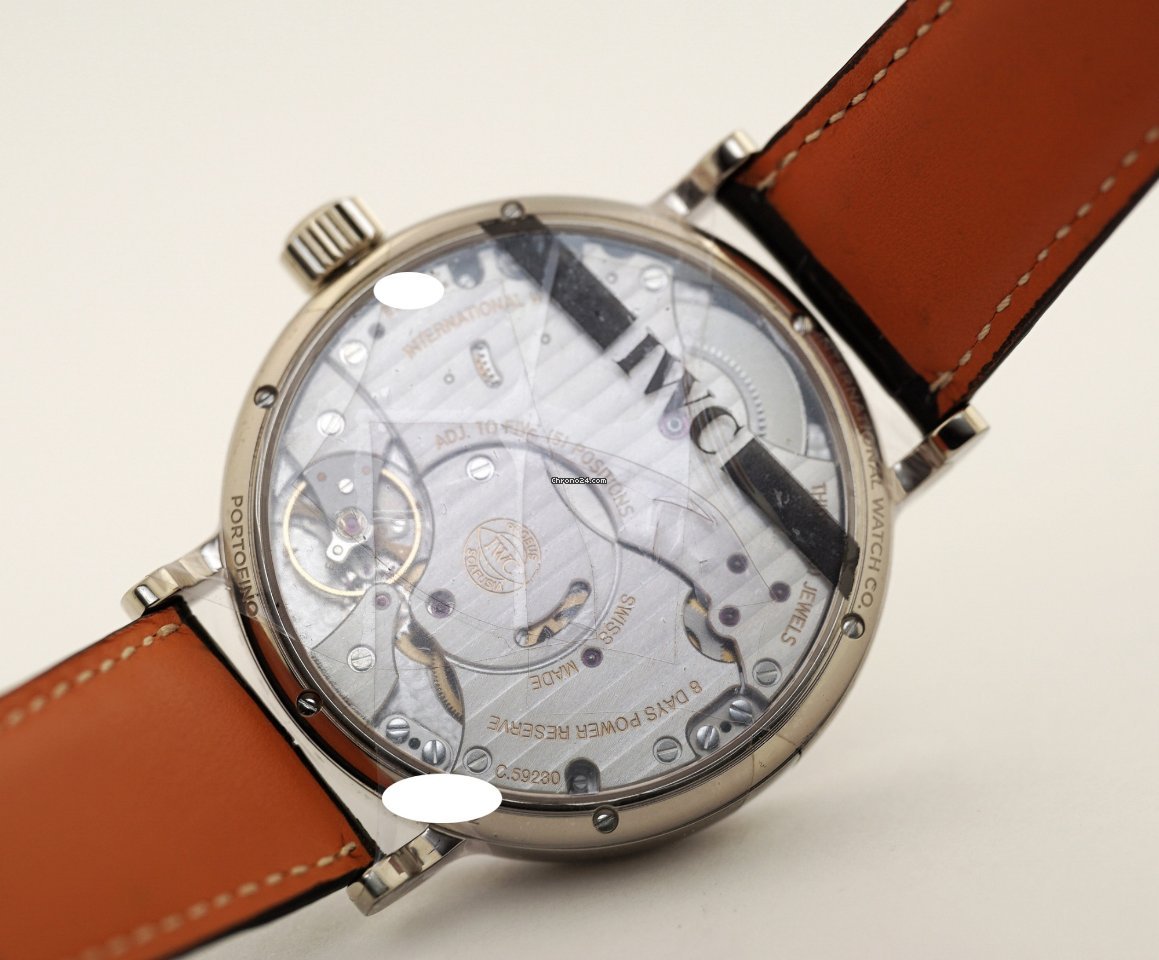 IMG_9081 IWC Portofino Hand-Wound Mens watch Unisex Manual winding White gold IW516101 Replica 7