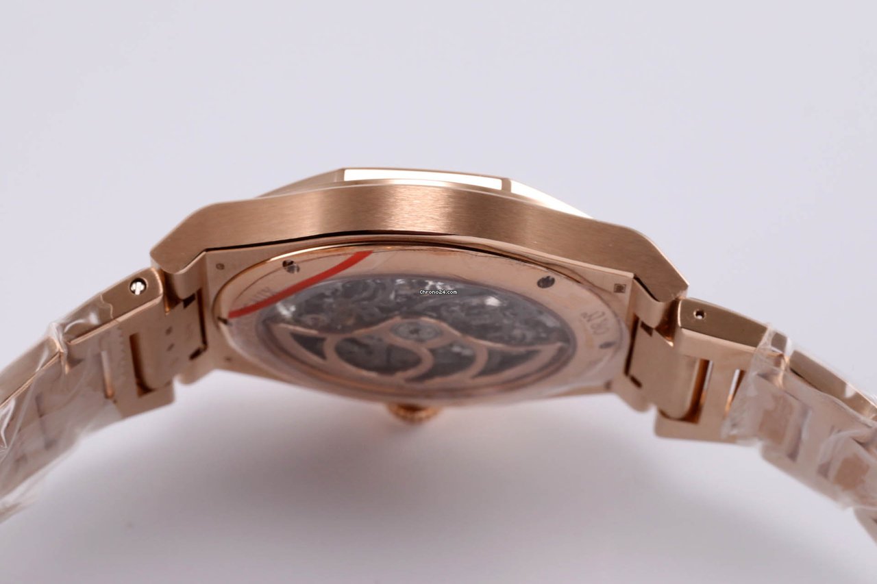 IMG_9081 Girard Perregaux Laureato Mens watch Unisex Automatic Rose gold 81015-52-002-52A Replica 7