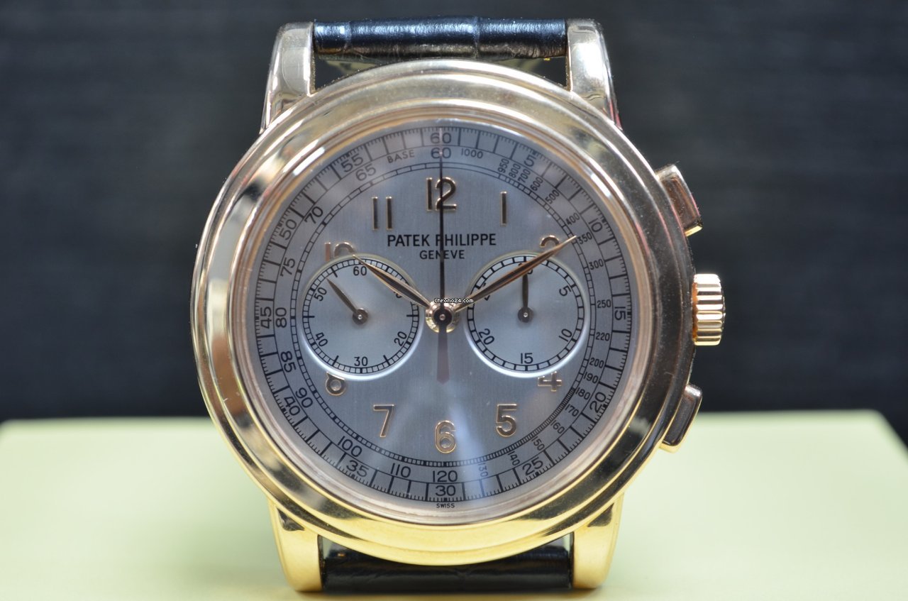 Patek Philippe Chronograph Mens watch Unisex Manual winding Rose gold 5070R Replica 7