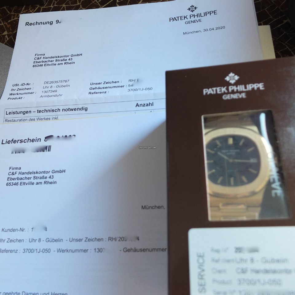 IMG_9081 Patek Philippe Nautilus Mens watch Unisex Automatic Yellow gold 3700 Patek Philippe Nautilus GG G1BELIN Full Set Replica 7