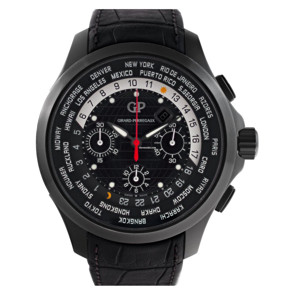 Girard Perregaux Traveller Mens watch Unisex Automatic Titanium 49700-21-631 BB6C Replica 7