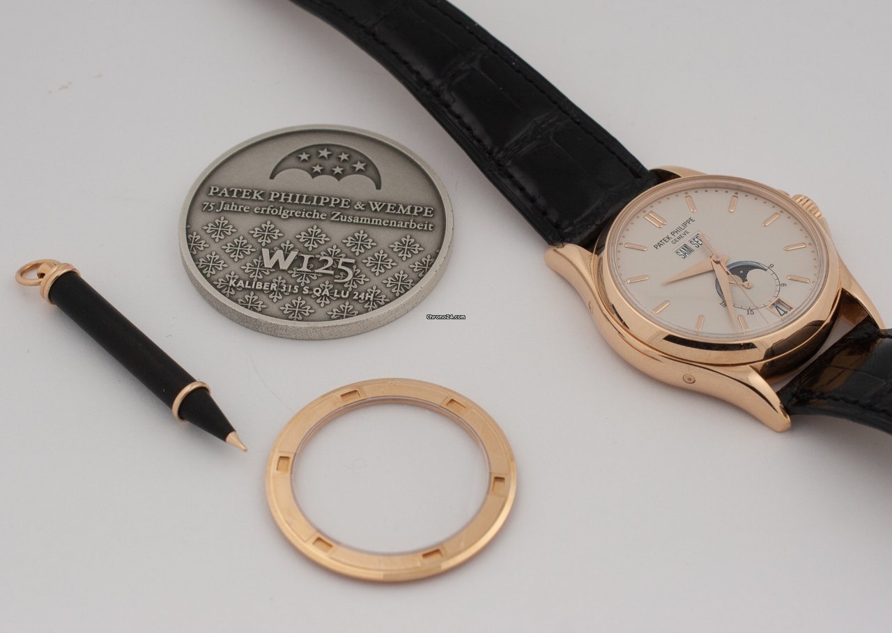 IMG_9081 Patek Philippe Annual Calendar Automatic Rose gold 5125R Replica 7