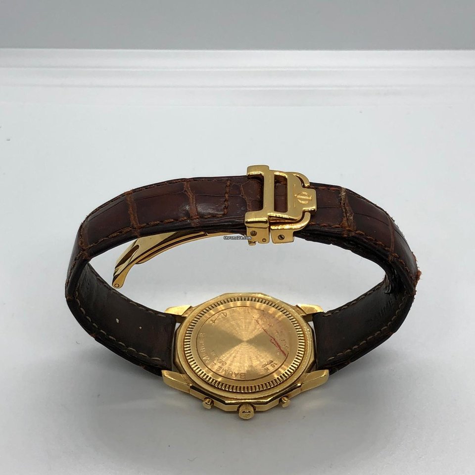 Baume & Mercier Riviera Mens watch Unisex Quartz Yellow gold MV045041 Replica 7