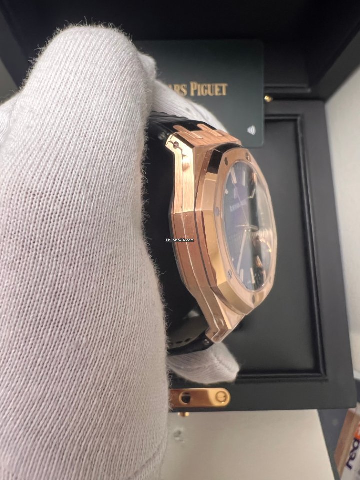 IMG_9081 Audemars Piguet Royal Oak Mens watch Unisex Automatic Rose gold 15500OR.OO.D002CR.01 Replica 7