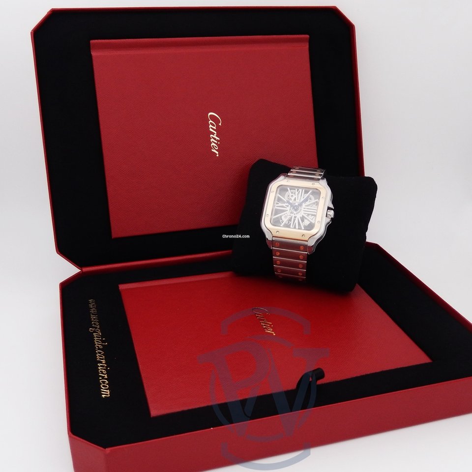 IMG_9081 Cartier Santos Mens watch Unisex Automatic Gold Steel WHSA0012 Replica 7