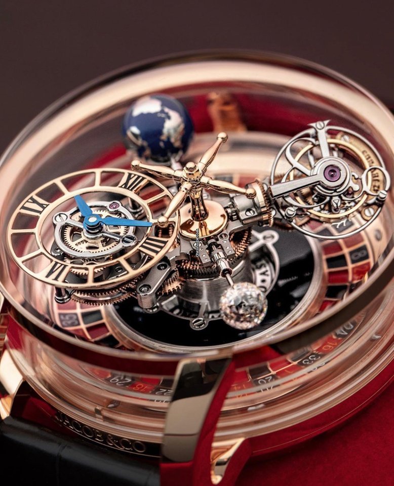 Jacob & Co. Astronomia Mens watch Unisex Manual winding Rose gold AT160.40.AB.AB.B Replica 7