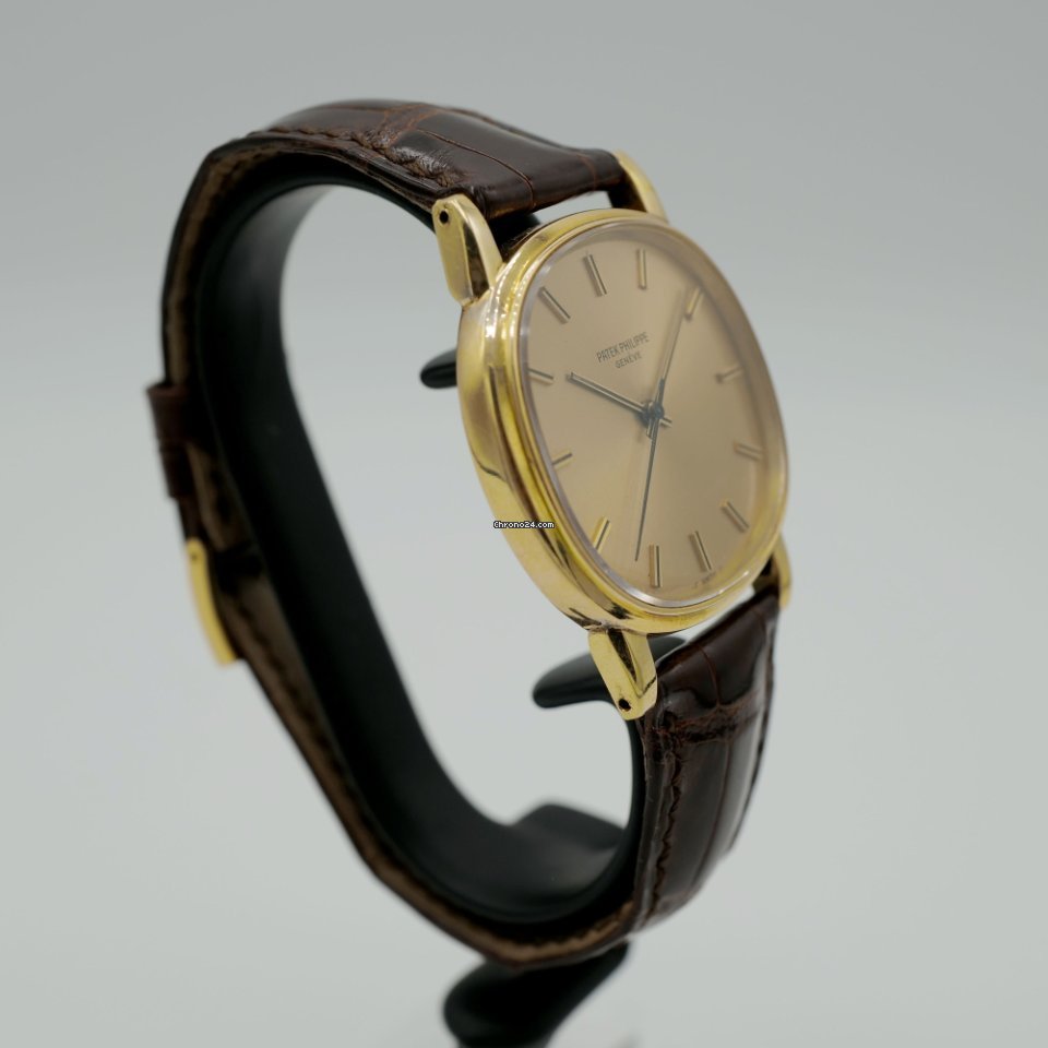 IMG_9081 Patek Philippe Golden Ellipse Mens watch Unisex Automatic Yellow gold 3586 Replica 7