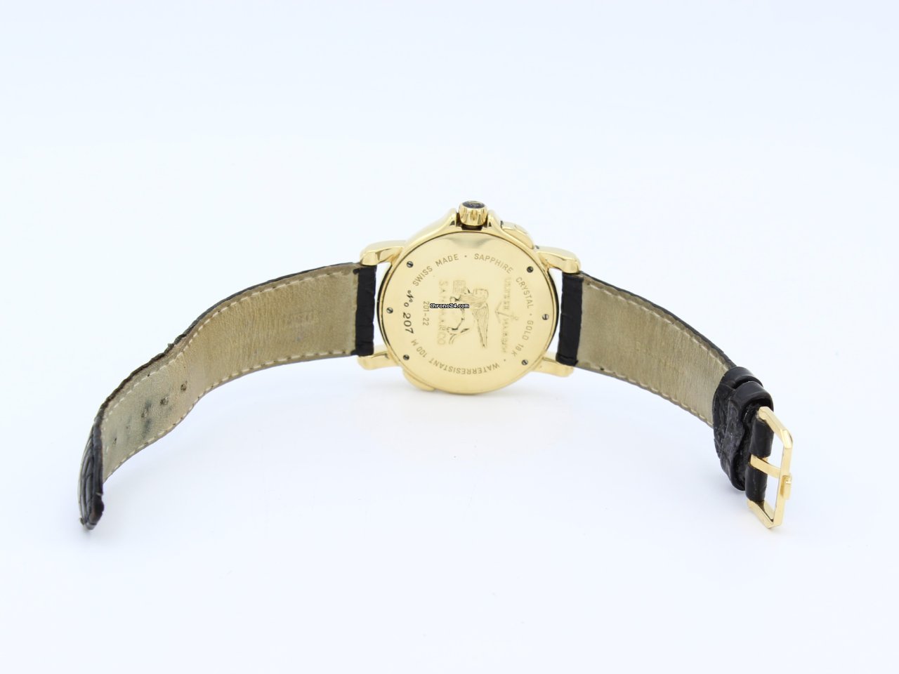 IMG_9081 Ulysse Nardin San Marco Mens watch Unisex Automatic Yellow gold 201-22 Replica 7