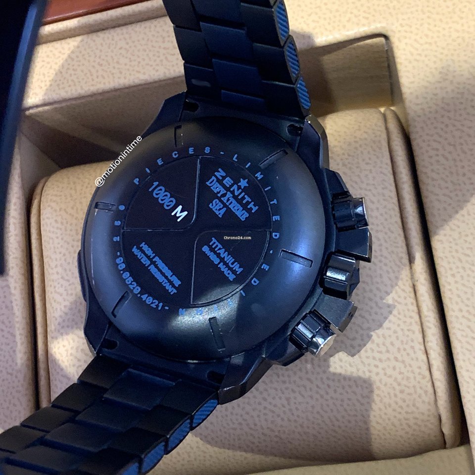 IMG_9081 Zenith Defy El Primero Mens watch Unisex Automatic Titanium 96.0529.4021 51.M533 Replica 7