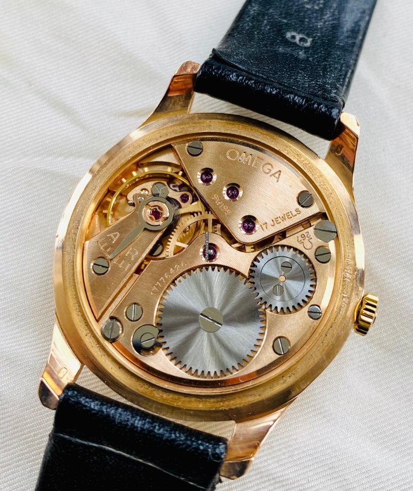 Omega De Ville Tresor Mens watch Unisex Manual winding Yellow gold TR|SOR ref:2896 Replica 7