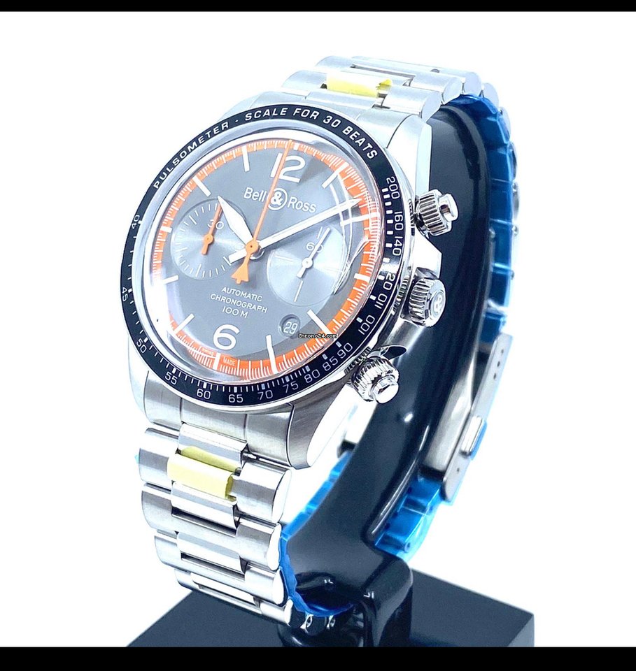 IMG_9081 Bell & Ross BR V2 Mens watch Unisex Automatic Steel BRV294-ORA-ST SST Replica 7
